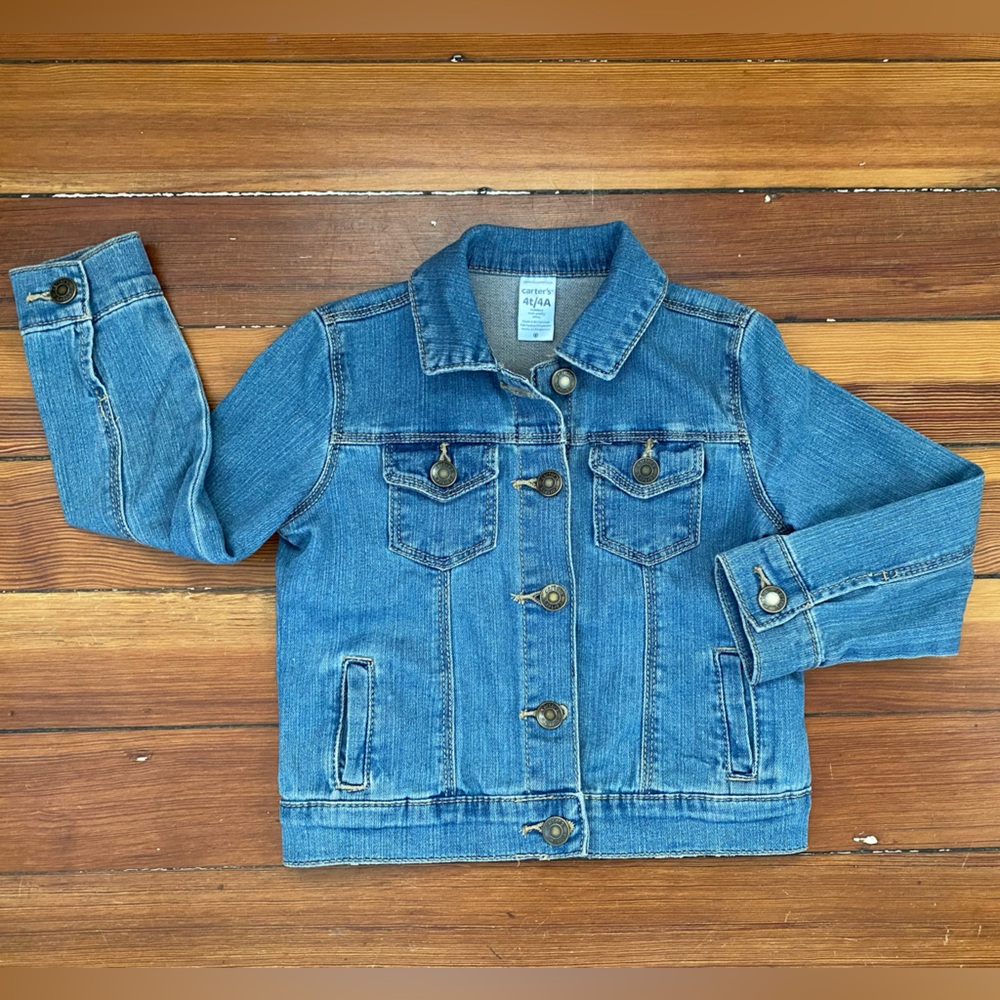 Carters Denim Jacket, Size 4T